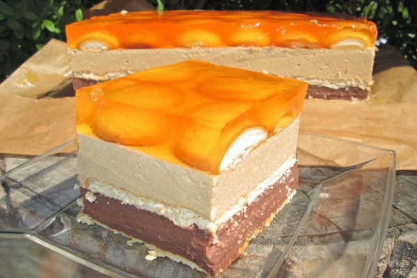 Ciasto Mały Książę -czekoladowo-kawowe z mlekiem z proszku bez pieczenia
