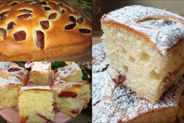 Ekspresowe ciasto ze śliwkami-pulchne i mięciutki+FILM