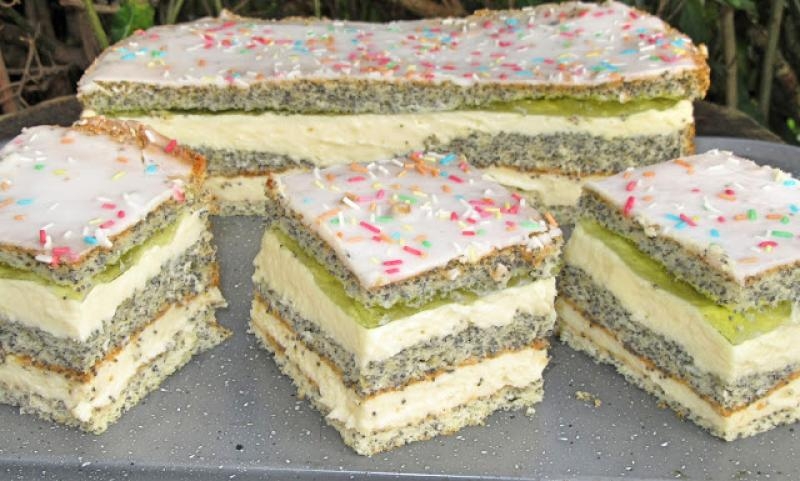 Ciasto makowo cytrynowe, makowiec z kremem cytrynowym, pyszne, łatwe i efektowne+FILM