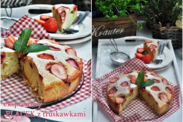 Najłatwiejsze ciasto z truskawkami
