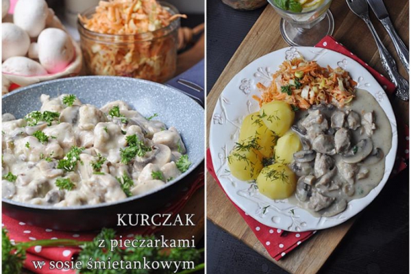 Kurczak z pieczarkami