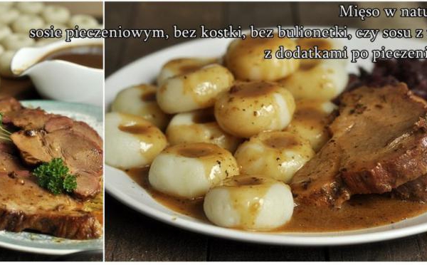 Mięso w sosie pieczeniowym