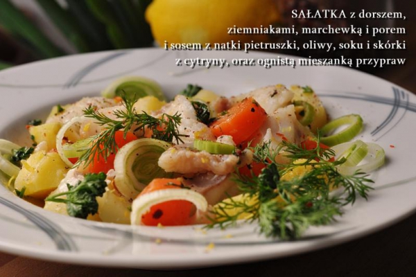 Sałatka z dorszem