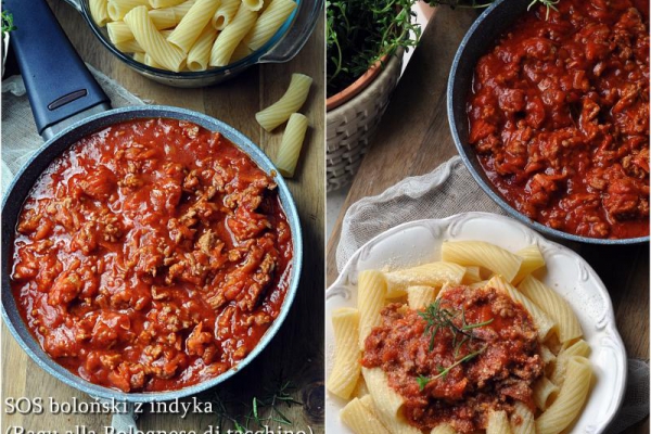 Sos boloński z indyka. Ragù alla Bolognese di tacchino
