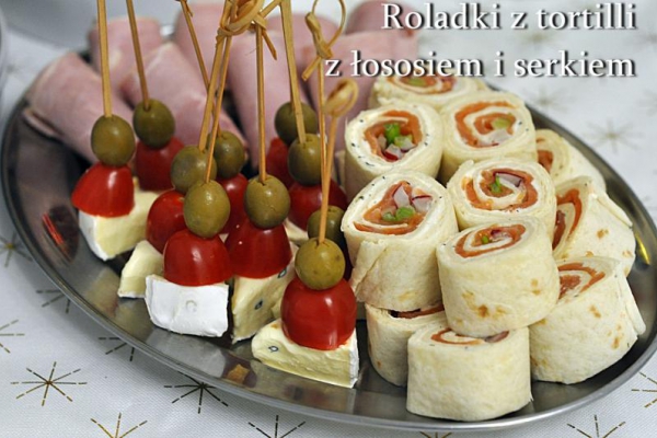 Tortilla z łososiem