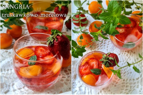 Sangria truskawkowo-morelowa