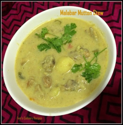Pacha vacha Irachi Curry - Malabar Mutton Stew.