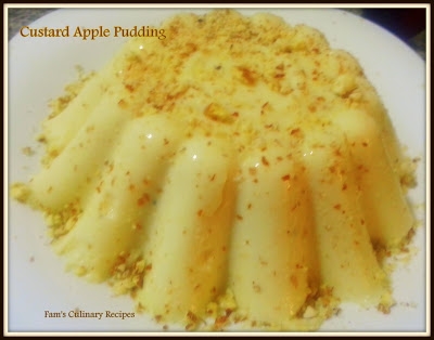 Custard Apple Pudding - Seethapazham/ Seethaphal Pudding
