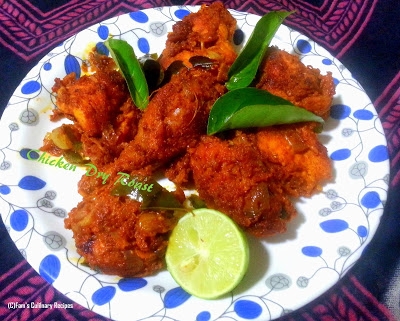 Chicken Dry Roast - Kerala Style