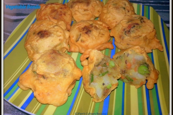 Vegetable Bonda - Mashed Potato and Vegetable fritters