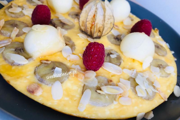 Omlet twarogowy z bananem