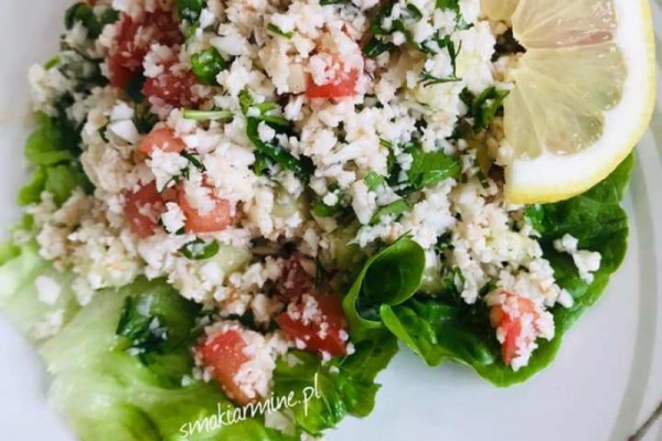 Oszukane Tabbouleh, czyli sałatka z kalafiora