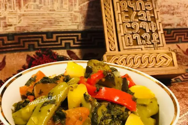 Ajlazan- ormiańskie ragout warzywne z bakłażanem i fasolką zieloną