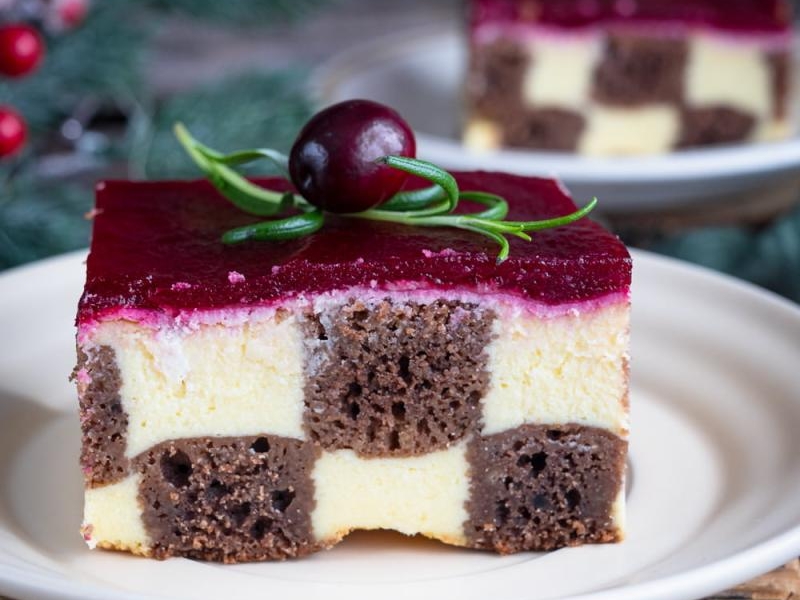 Sernik „Szachownica”