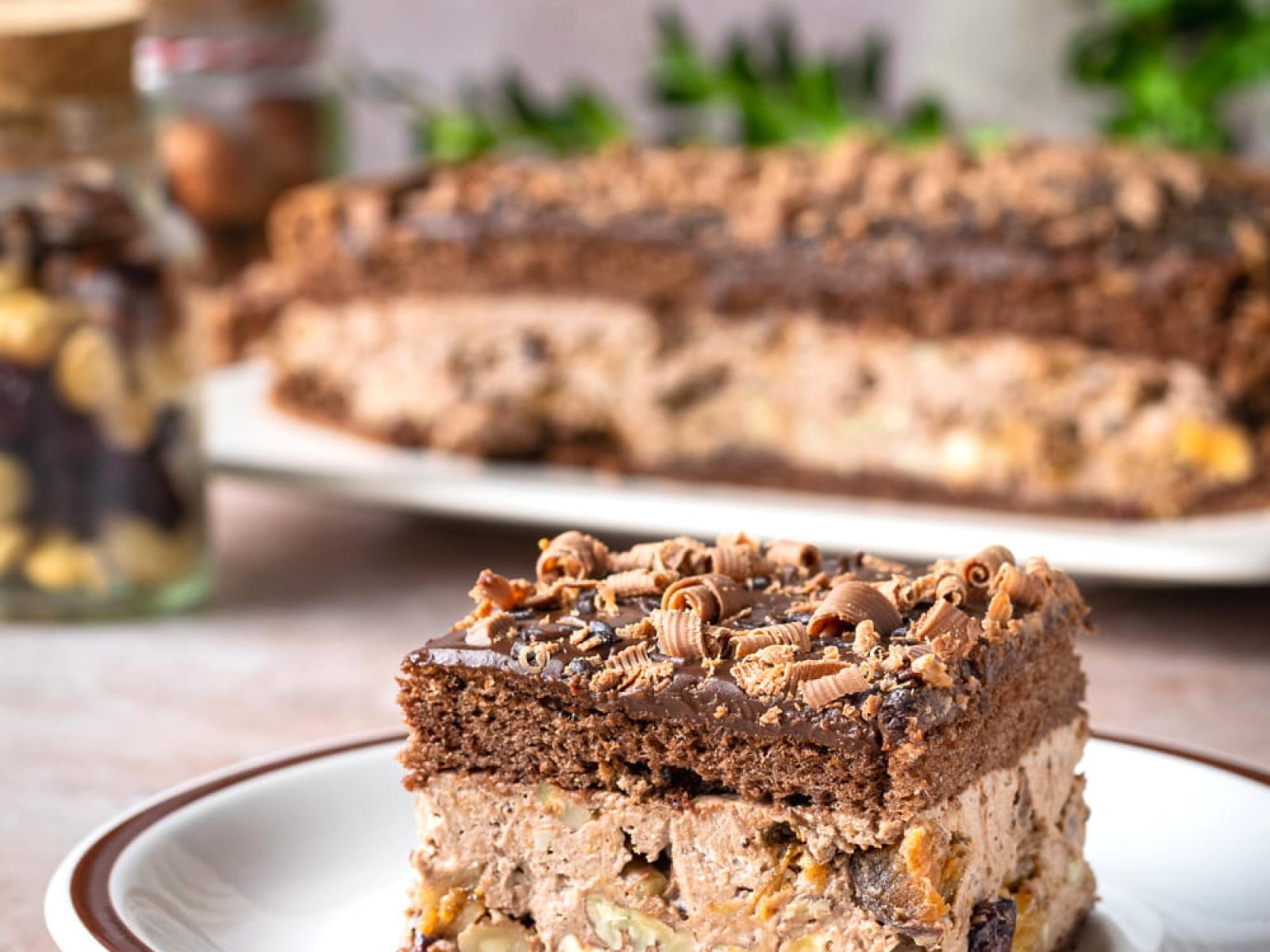 Ciasto czekoladowo-bakaliowe