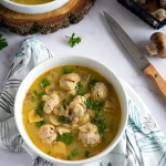 Zupa porowo-pieczarkowa...