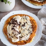 Omlet bananowy z kremem...