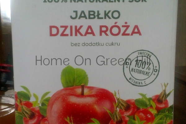 100% naturalny sok jabłko dzika róża od Polska Róża
