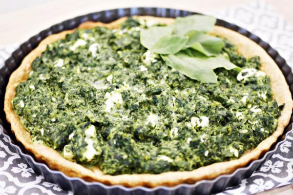 tarta ze szpinakiem
