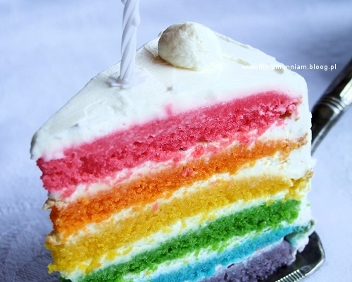 tęczowy tort...rainbow cake