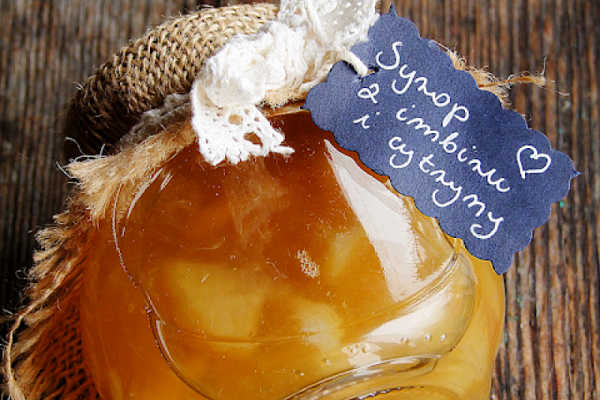 syrop cytrynowy z imbirem
