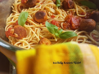 Spaghetti z klopsikami z tofu