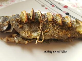 Pstrąg pieczony w folii - dieta Dukana, faza I