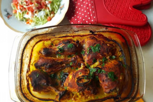 Jogurtowy kurczak curry z cebulą - dieta Dukana, faza II