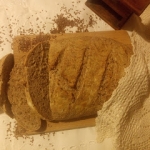 Chleb z paloną mąką...