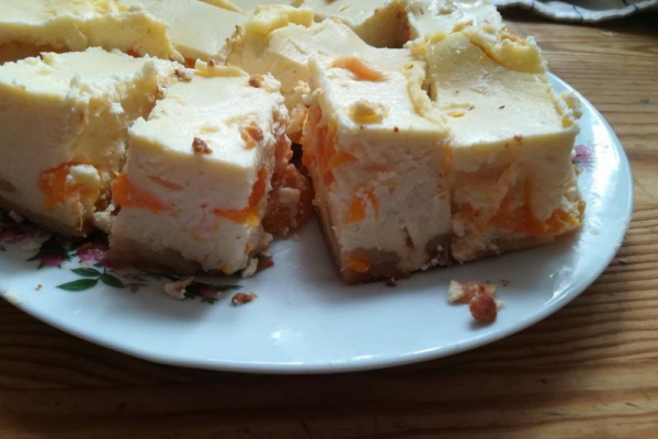 Sernik z mandarynkami -mogą też być inne owoce