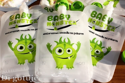 Baby Monster - wielorazowe saszetki na pokarm dla dzieci - recenzja