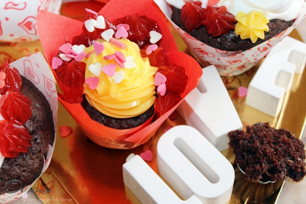 Muffinki walentynkowe