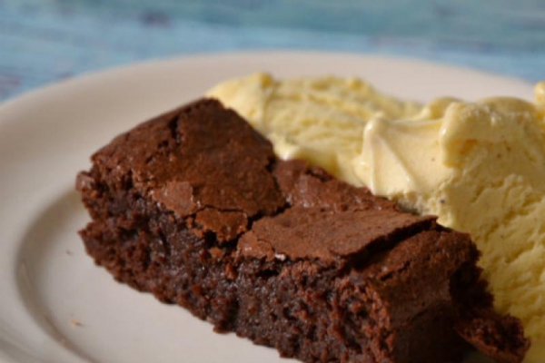 Brownies migdałowe na białkach...