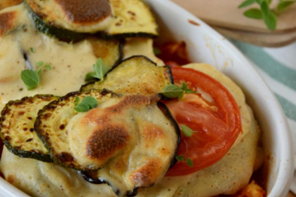 Zapiekane naleśniki z warzywami ratatouille
