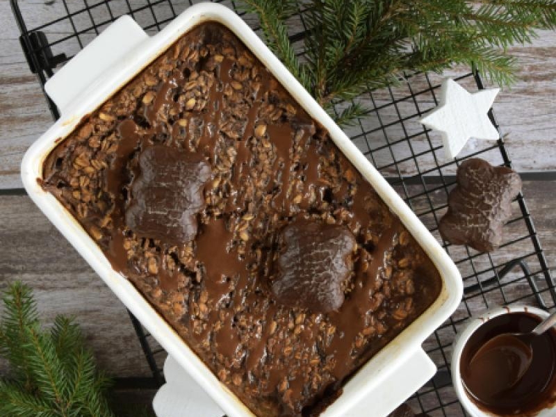 Piernikowa owsianka z piekarnika