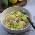 Makaron z łososiem i...