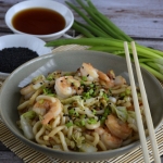 Udon z krewetkami i...