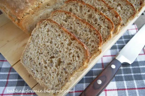 chleb pszenno - żytni na drożdżach