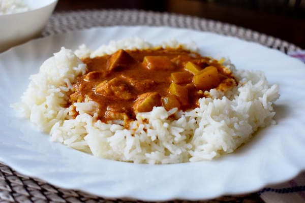 Kurczak curry według przepisu z YT + filmik