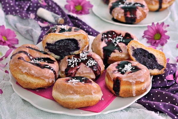 Pączki kokosowo jagodowe