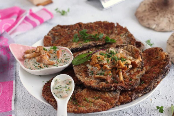 Parmezanowe kanie z kurkami