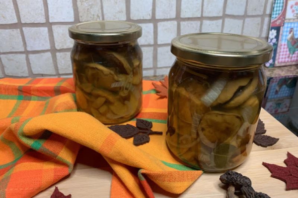 GRZYBY MARYNOWANE W ZALEWIE OCTOWEJ, IDEALNE