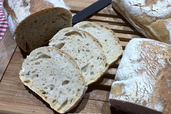 CIABATTY ORKISZOWE BEZ WYRABIANIA