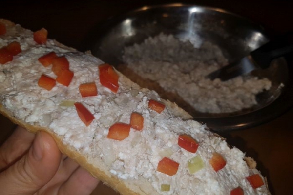 Pasta z makreli wędzonej i twarogu