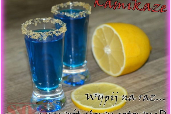 Niebieskie Kamikaze (shoty z wódką)