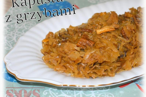 Wigilijna kapusta z grzybami