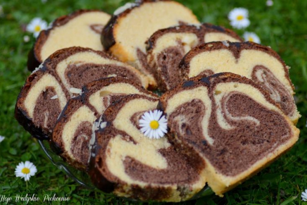 PROSTA BABKA DWUKOLOROWA