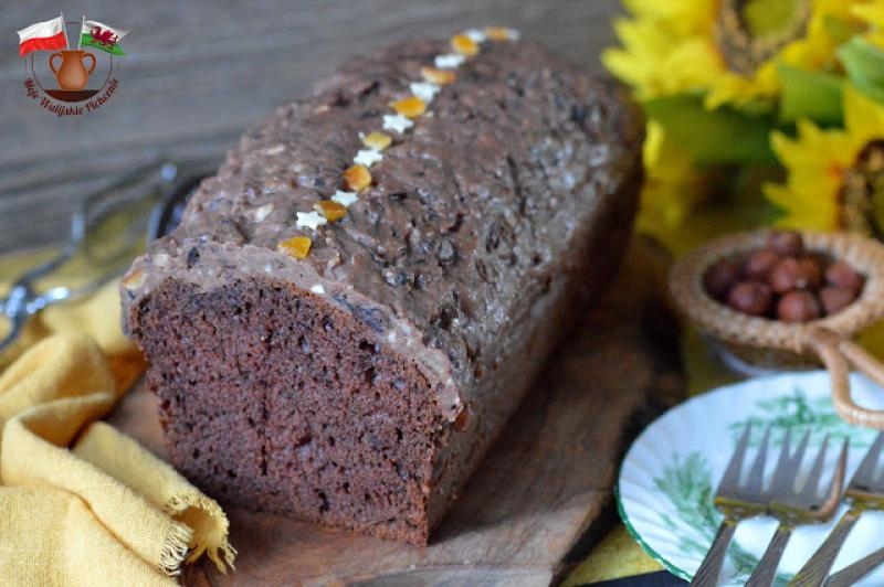 BABKA CYNAMONOWA Z BAKALIOWĄ POLEWĄ. EKSPRESOWA BEZ MIKSERA