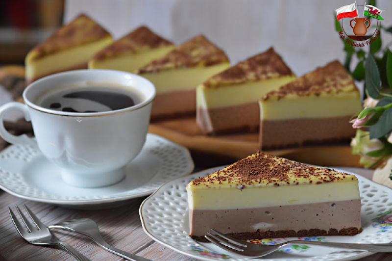 KAKAOWO-CYTRYNOWY SERNIK BEZ PIECZENIA. Z CYTRYNOWYM GANACHE