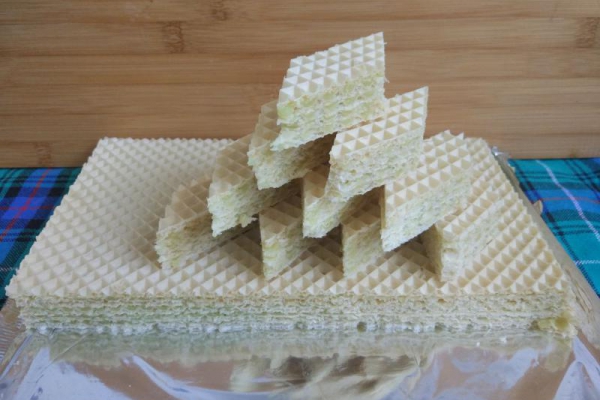 Wafle z galaretką